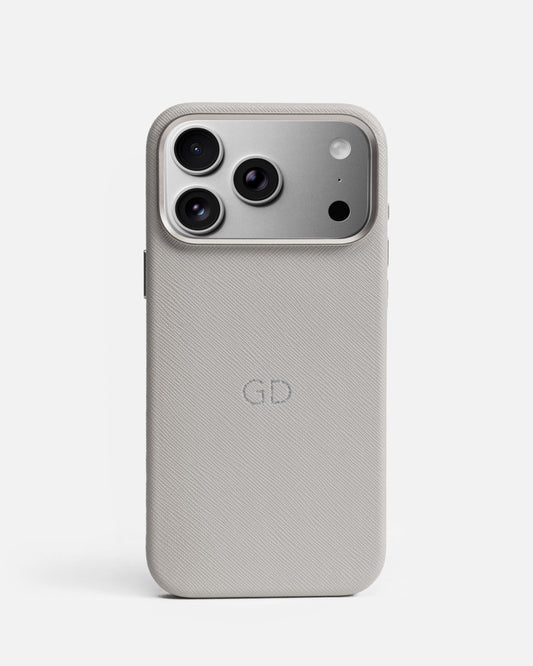 Image of Mobile Phone Cases. Product name - iPhone 18 Pro Max Case Grey in Grey colour by brand - The Daily Edited
