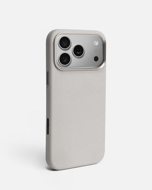 Image of Electronics Accessories. Productname: The Daily Edited iPhone 17 Pro Max Case Paloma Grey in Grey colour by brand - The Daily Edited