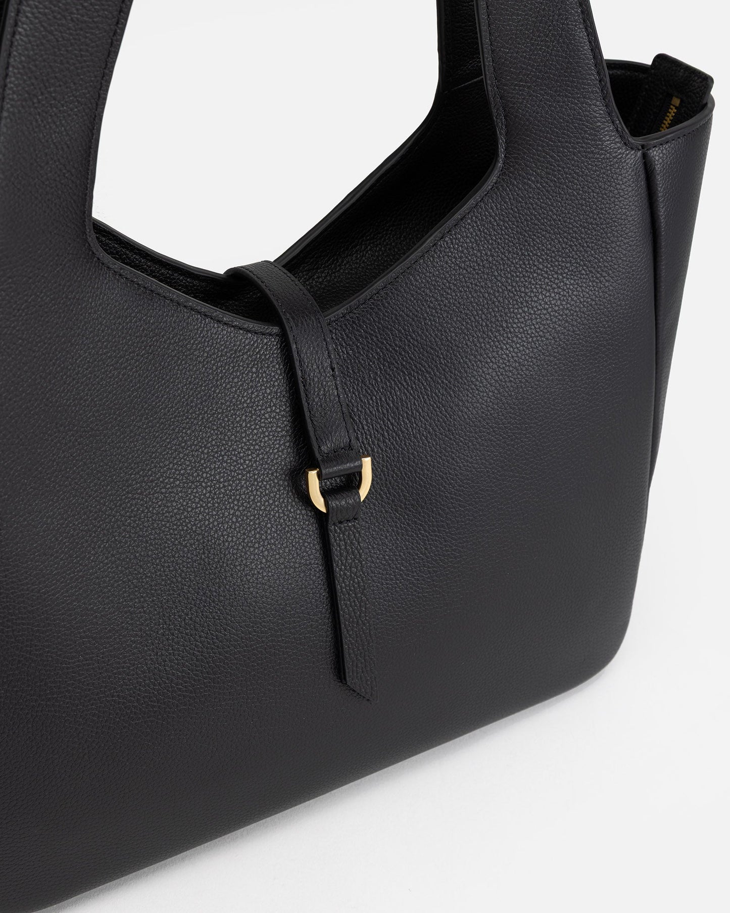 The Daily Edited Maia Soft Shoulder Tote (Black)