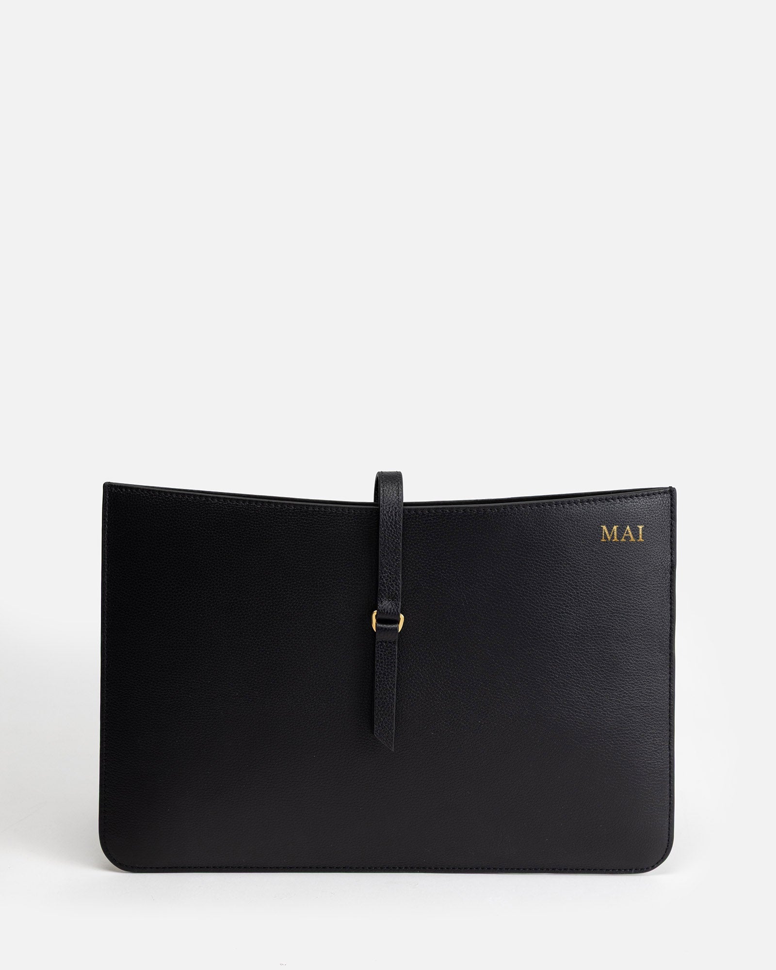 Image of Computer Accessories. Product name - Maia 14" Laptop Sleeve Black in Black colour by brand - The Daily Edited