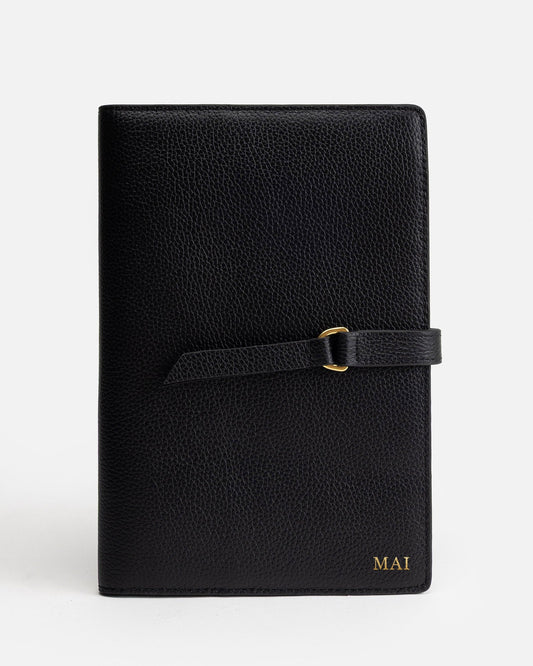 Image of Others. Productname: The Daily Edited Maia A5 Notebook Holder Black in Black colour by brand - The Daily Edited