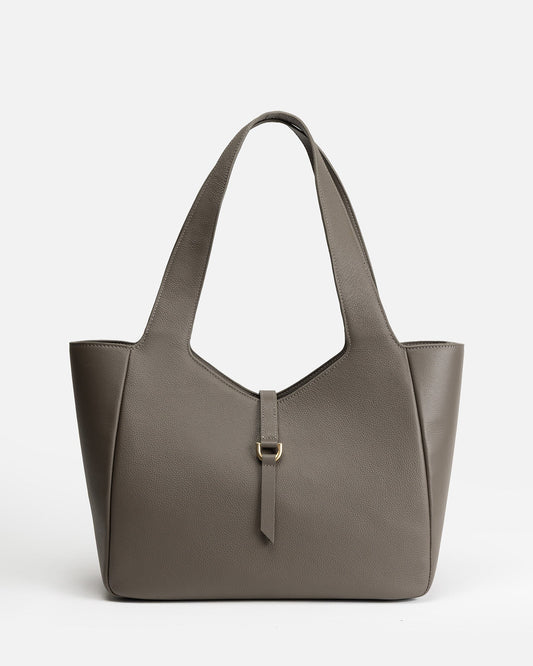 The Daily Edited Maia Soft Shoulder Tote Slate (Grey)