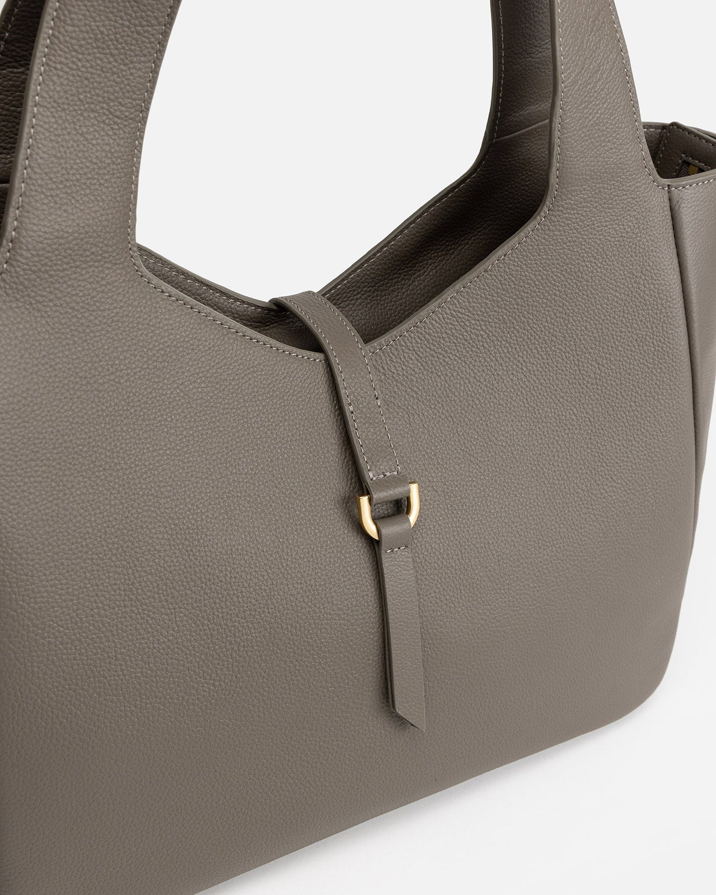 The Daily Edited Maia Soft Shoulder Tote Slate (Grey)