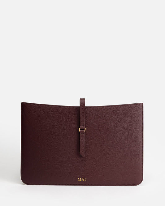 Image of Electronics Accessories. Productname: The Daily Edited Maia 14 Inch Laptop Sleeve Berry Jam in Jam colour by brand - The Daily Edited