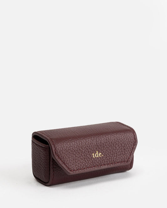 Image of Accessories. Productname: The Daily Edited Maia Lipstick Case Berry Jam in Jam colour by brand - The Daily Edited