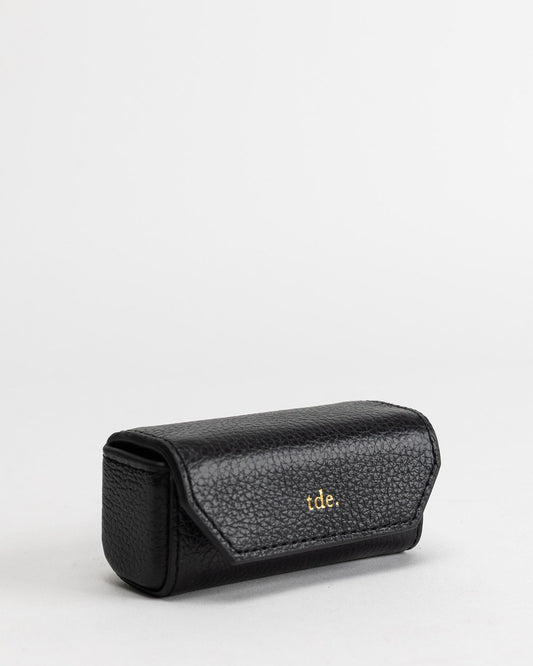 Image of Accessories. Productname: The Daily Edited Maia Lipstick Case Black in Black colour by brand - The Daily Edited
