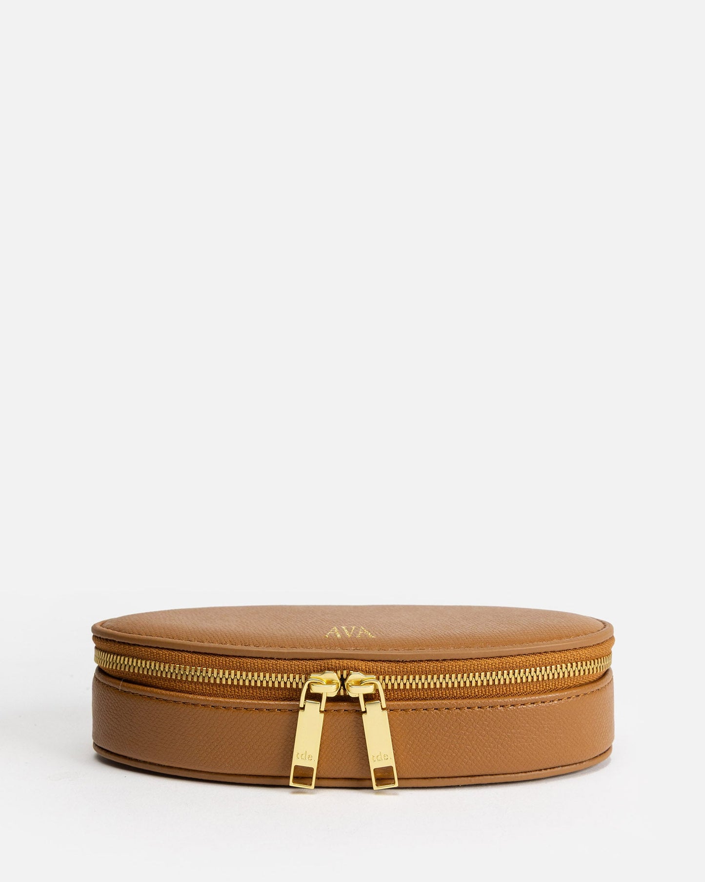 Image of Jewelry. Productname: The Daily Edited Ava Jewellery Case Tan in Tan colour by brand - The Daily Edited