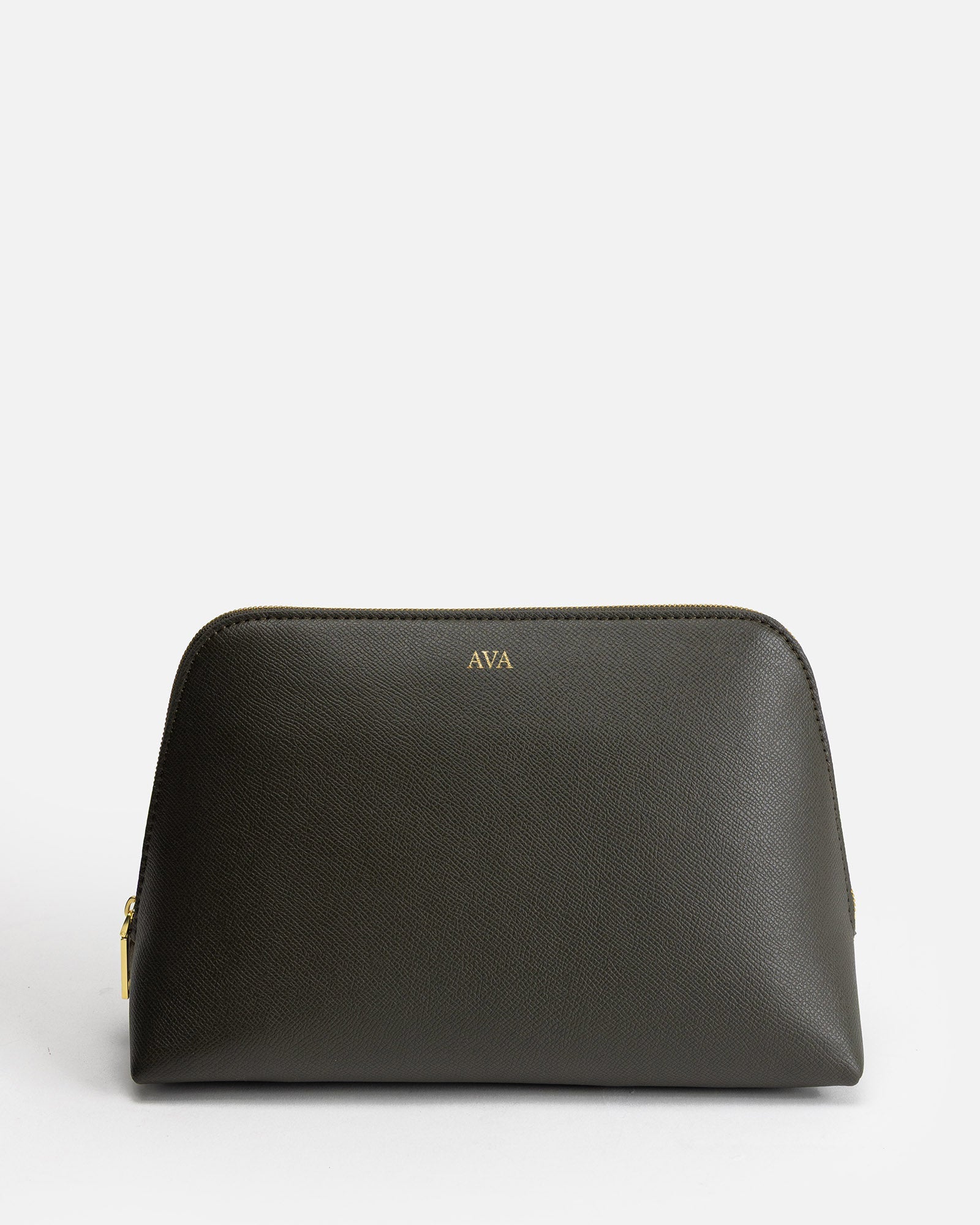 Image of Others. Productname: The Daily Edited Ava Large Beauty Case Olive in Olive colour by brand - The Daily Edited