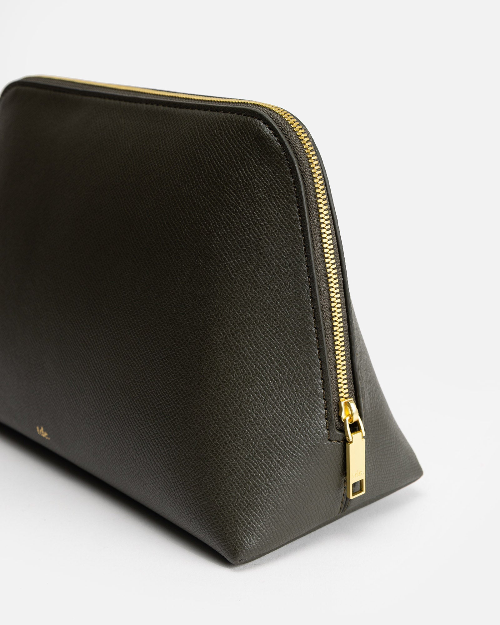 Image of Bags. Productname: The Daily Edited Ava Large Beauty Case Olive in Olive colour by brand - The Daily Edited