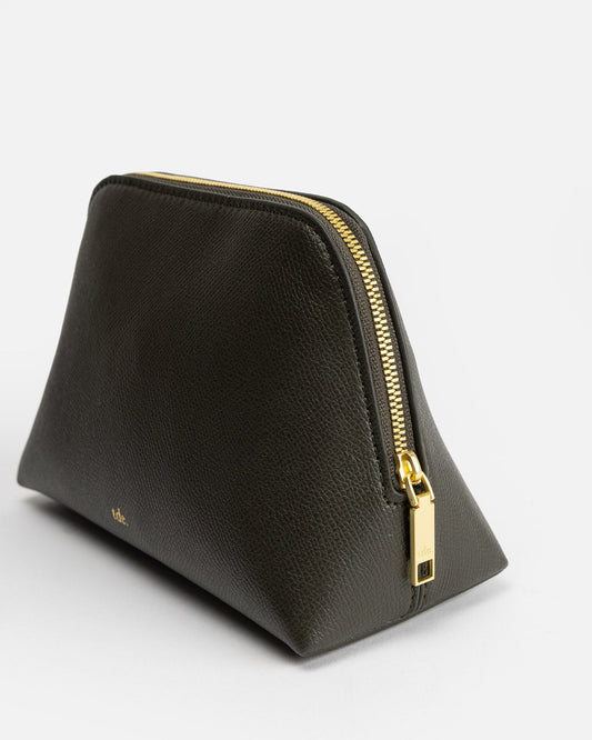 Image of Bags. Productname: The Daily Edited Ava Small Beauty Case Olive in Olive colour by brand - The Daily Edited