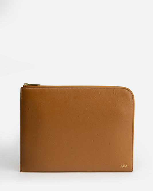 Image of Electronics Accessories. Productname: The Daily Edited Ava Ipad Organiser Tan in Tan colour by brand - The Daily Edited