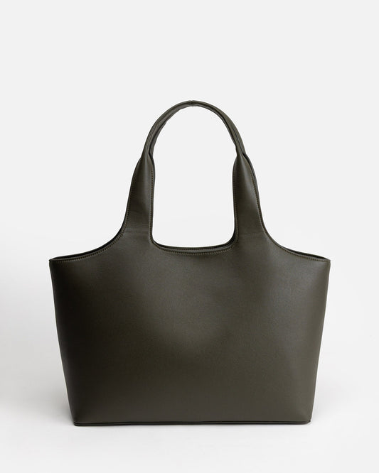 The Daily Edited Ava Shoulder Tote (Olive)