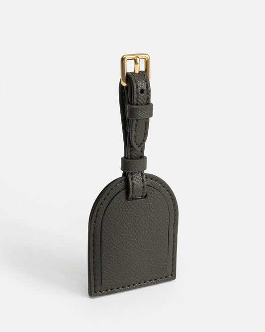 Image of Badge & Pass Holders. Productname: The Daily Edited Ava Luggage Tag Olive in Olive colour by brand - The Daily Edited