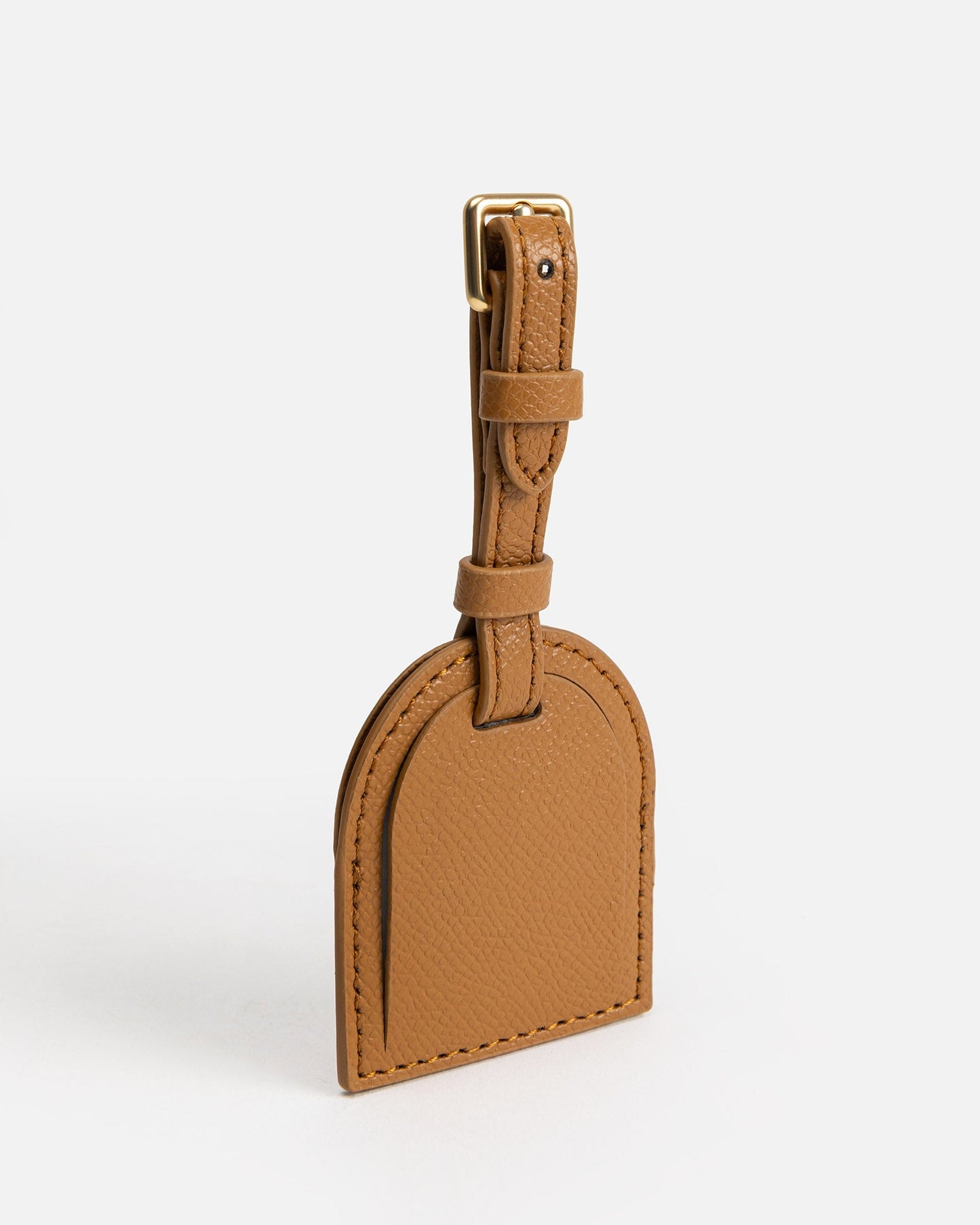 Image of Badge & Pass Holders. Productname: The Daily Edited Ava Luggage Tag Tan in Tan colour by brand - The Daily Edited