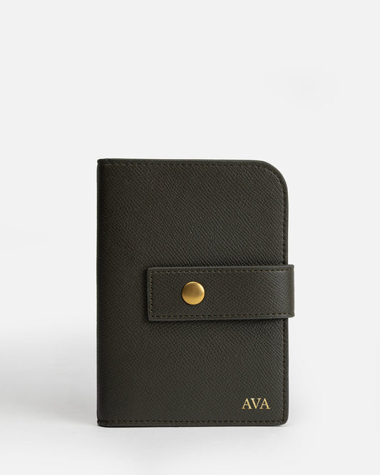 Image of Others. Productname: The Daily Edited Ava Passport Cover Olive in Olive colour by brand - The Daily Edited