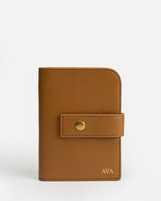 Image of Others. Productname: The Daily Edited Ava Passport Cover Tan in Tan colour by brand - The Daily Edited