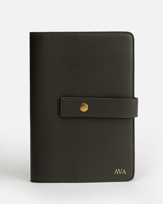 Image of Others. Productname: The Daily Edited Ava A5 Notebook Holder Olive in Olive colour by brand - The Daily Edited