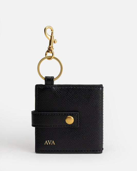 Image of Accessories. Productname: The Daily Edited Ava Mirror Keyring Black in Black colour by brand - The Daily Edited
