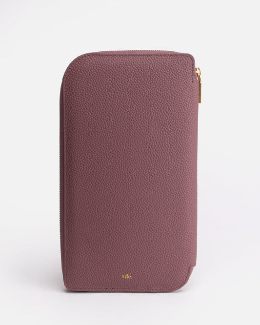 Image of Wallets & Money Clips. Productname: The Daily Edited Olivia Family Travel Wallet Musk Mauve in Mauve colour by brand - The Daily Edited