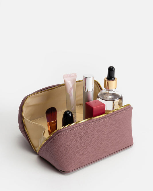 Image of Bags. Productname: The Daily Edited Olivia Medium Travel Case Musk Mauve in Mauve colour by brand - The Daily Edited