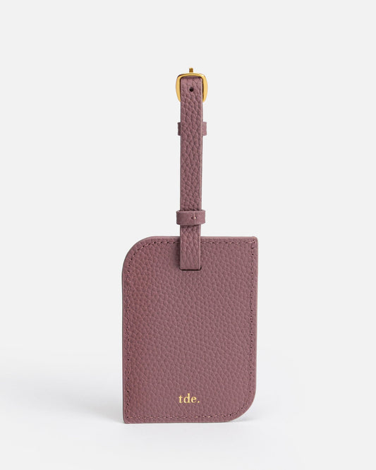 Image of Badge & Pass Holders. Productname: The Daily Edited Olivia Luggage Tag Musk Mauve in Mauve colour by brand - The Daily Edited