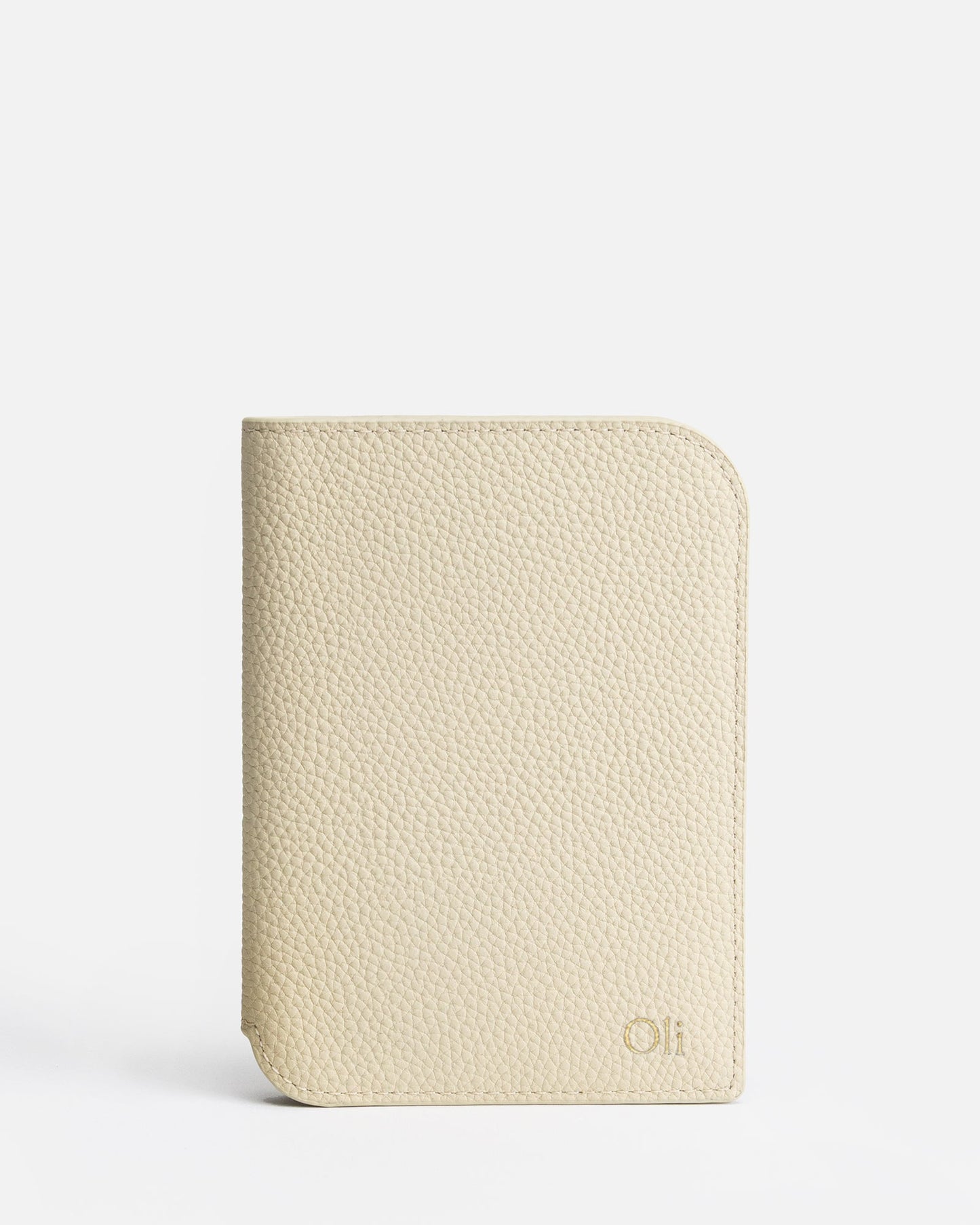 Image of Badge & Pass Holders. Productname: The Daily Edited Olivia Passport Holder Oat in Oat colour by brand - The Daily Edited