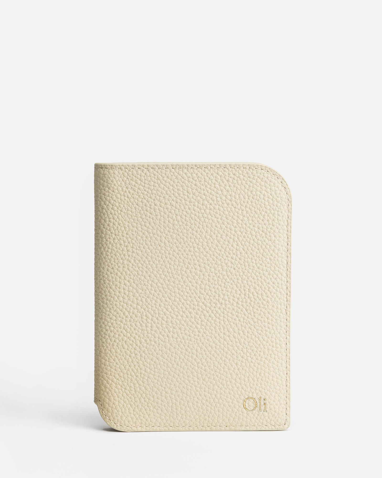 Image of Badge & Pass Holders. Productname: The Daily Edited Olivia Passport Holder Oat in Oat colour by brand - The Daily Edited