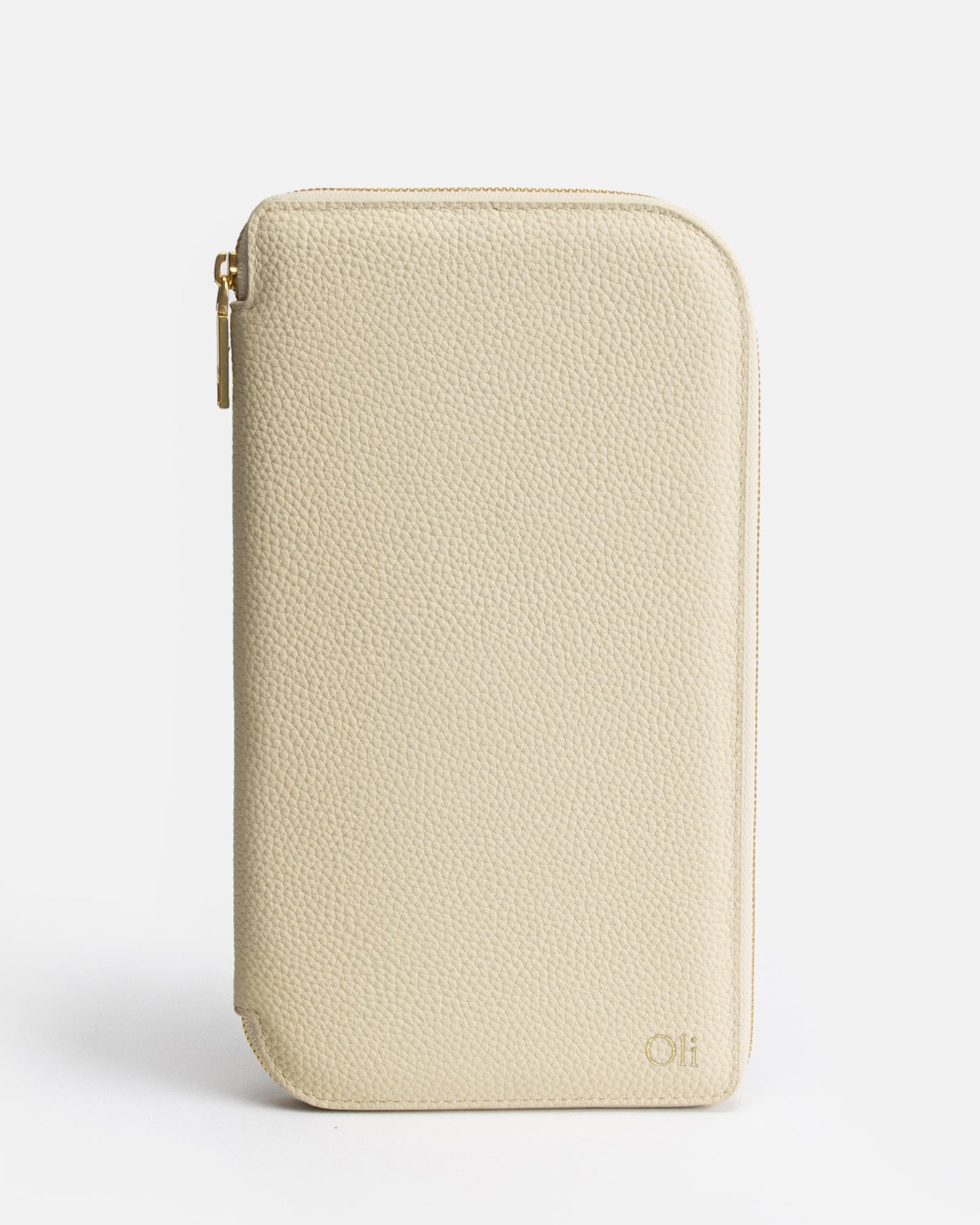 Image of Wallets & Money Clips. Productname: The Daily Edited Olivia Family Travel Wallet Oat in Oat colour by brand - The Daily Edited