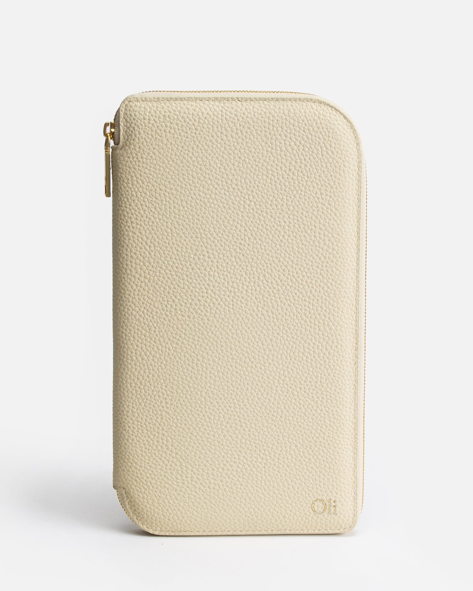 Image of Wallets & Money Clips. Productname: The Daily Edited Olivia Family Travel Wallet Oat in Oat colour by brand - The Daily Edited