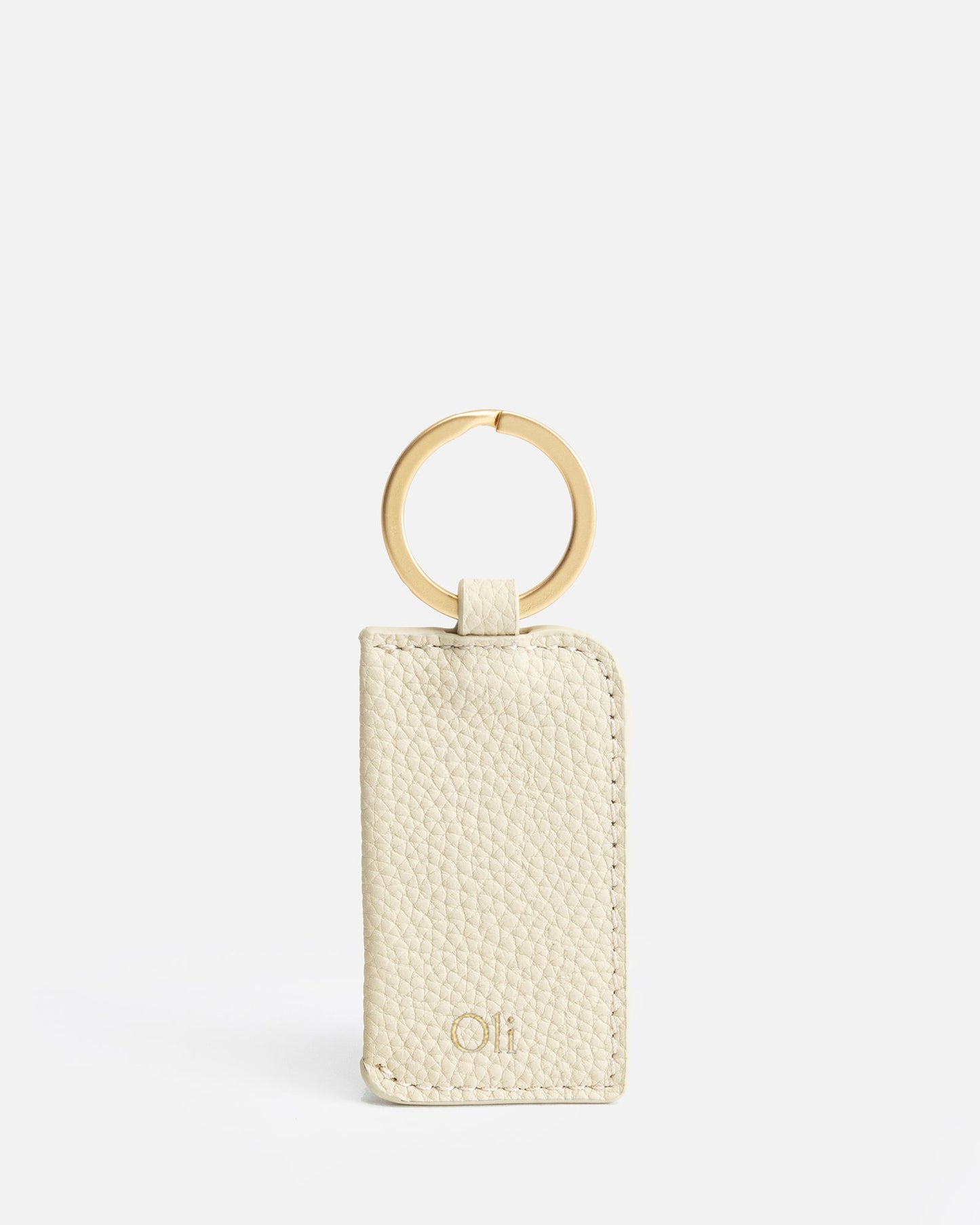 Image of Accessories. Productname: The Daily Edited Olivia Keyring Oat in Oat colour by brand - The Daily Edited