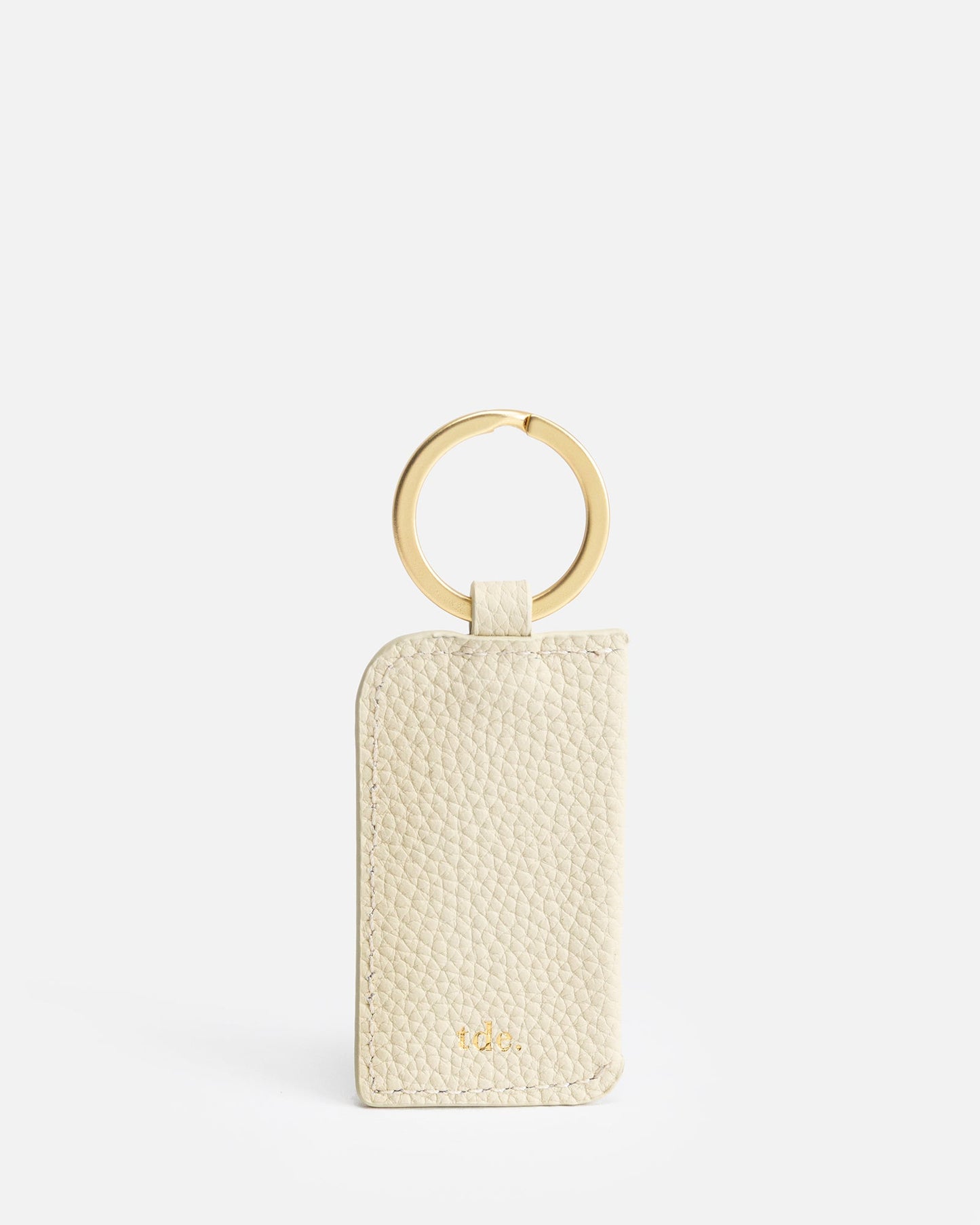 Image of Accessories. Productname: The Daily Edited Olivia Keyring Oat in Oat colour by brand - The Daily Edited