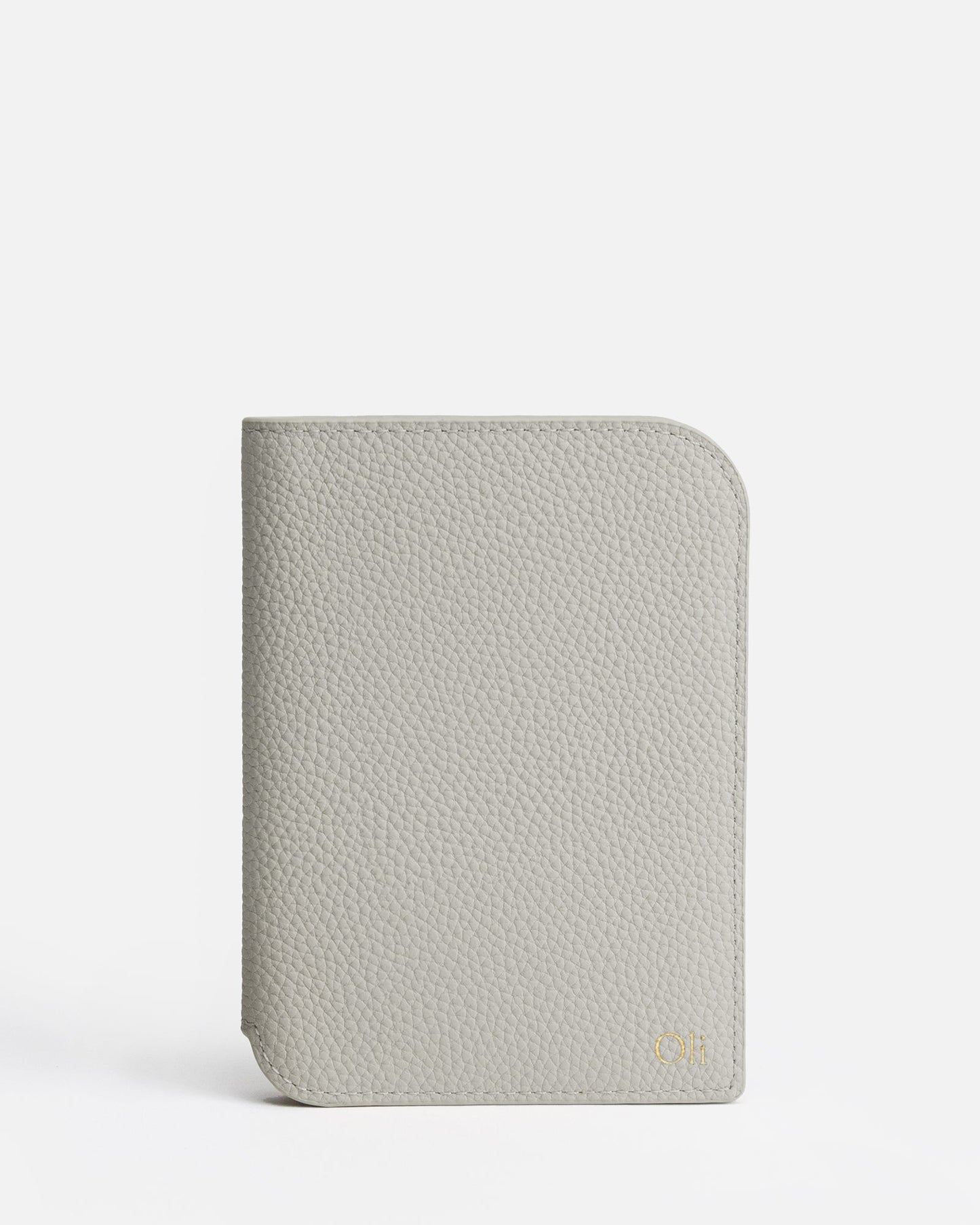 Image of Badge & Pass Holders. Productname: The Daily Edited Olivia Passport Holder Whisper Grey in Grey colour by brand - The Daily Edited