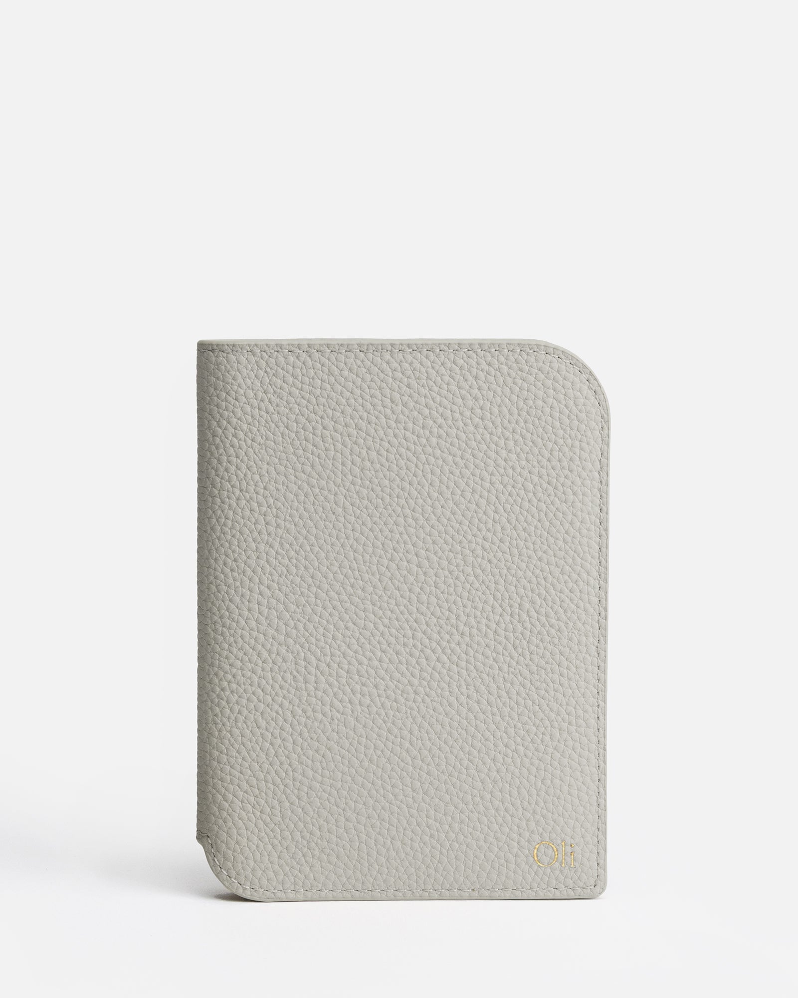 Image of Badge & Pass Holders. Productname: The Daily Edited Olivia Passport Holder Whisper Grey in Grey colour by brand - The Daily Edited