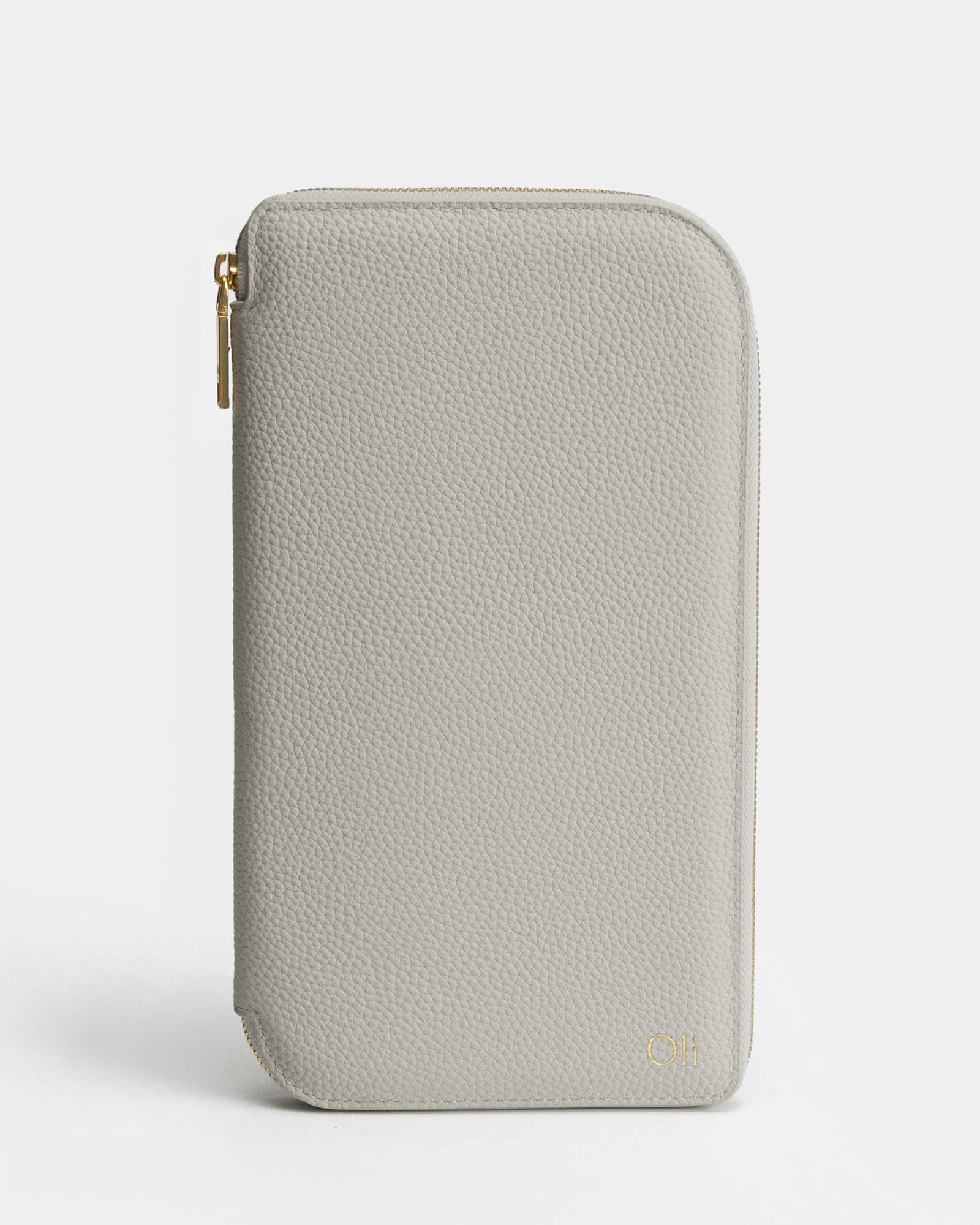 Image of Wallets & Money Clips. Productname: The Daily Edited Olivia Family Travel Wallet Whisper Grey in Grey colour by brand - The Daily Edited