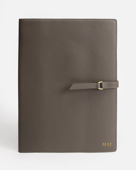 Image of Others. Productname: The Daily Edited Maia A4 Notebook Holder Slate Grey in Grey colour by brand - The Daily Edited