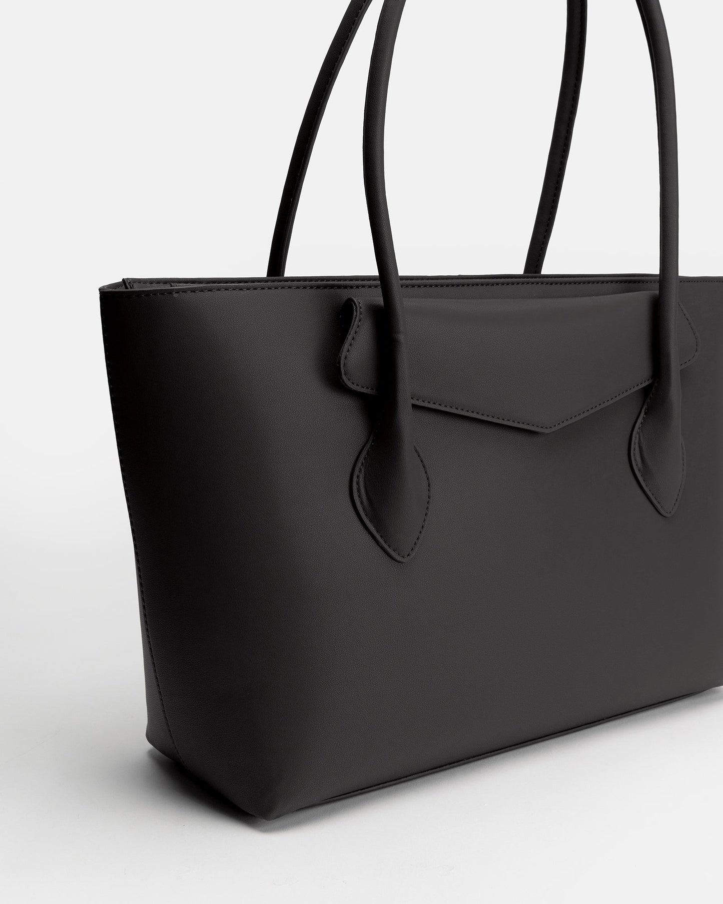 The Daily Edited Zaphia Work Shoulder Tote Bag (Black)