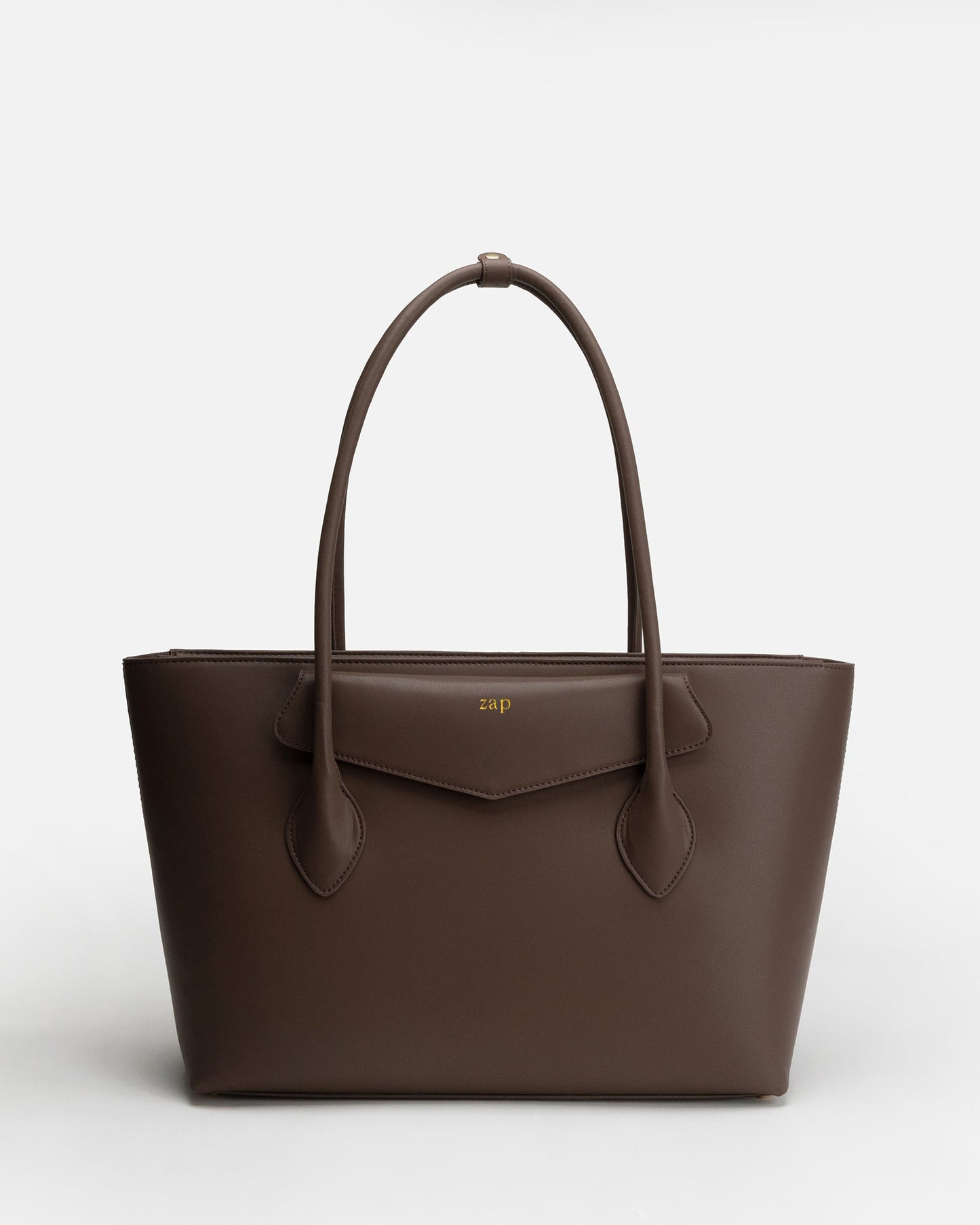 Image of Bags. Product name - Zaphia Work Shoulder Tote Bag Brown in Brown colour by brand - The Daily Edited
