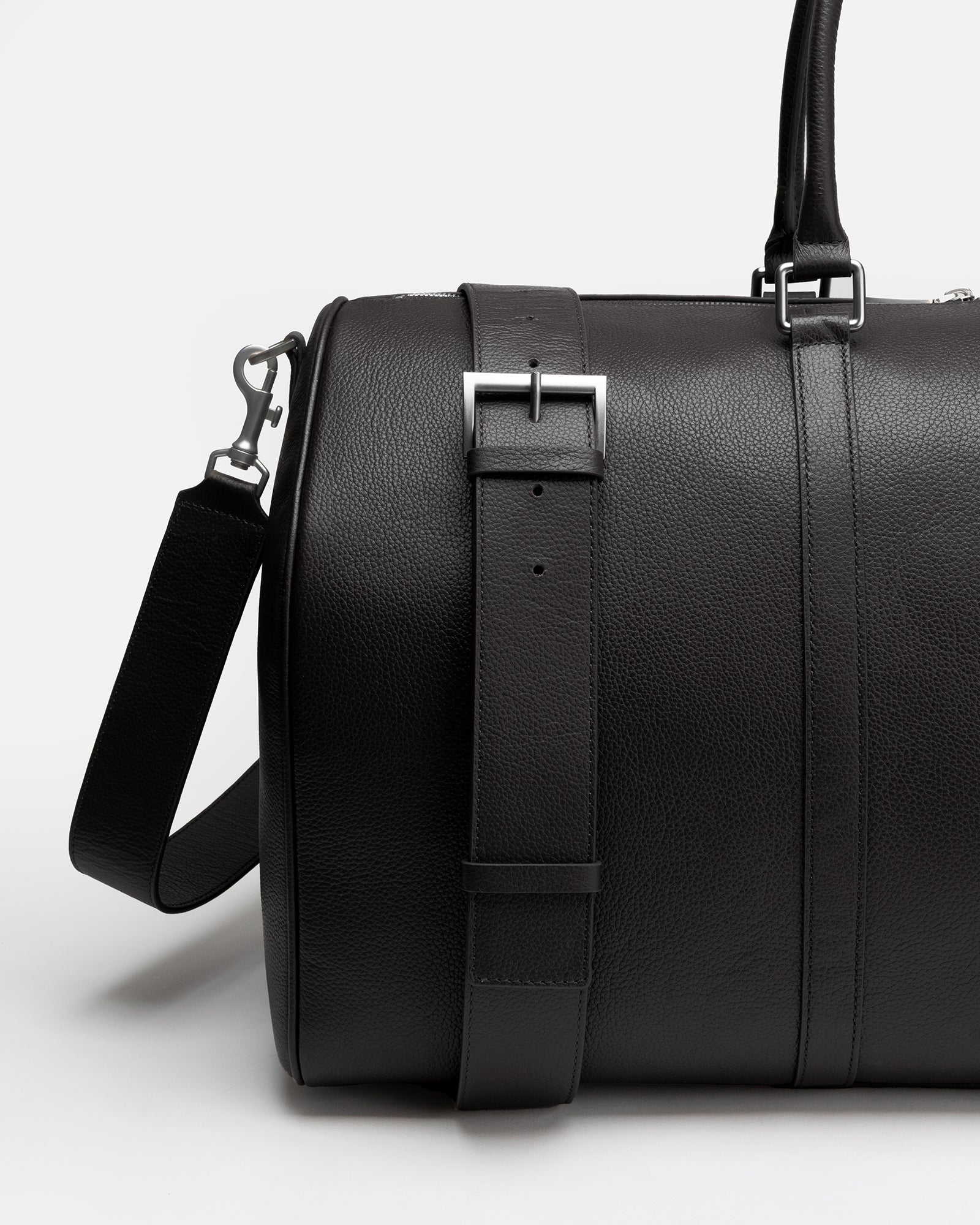 Image of Bags. Productname: Jude Weekend Bag Medium Black in Black colour by brand - The Daily Edited