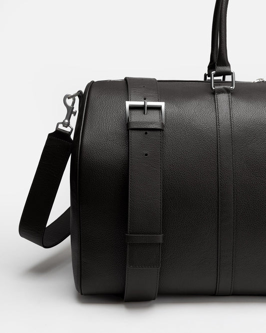 Image of Bags. Productname: Jude Weekend Bag Medium Black in Black colour by brand - The Daily Edited