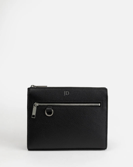 Image of Bags. Product name - Jude Travel Pouch Small Black in Black colour by brand - GROUP48