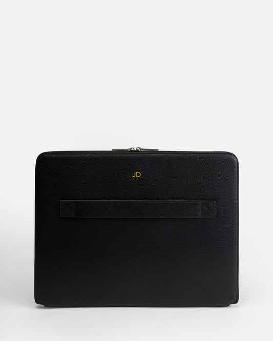 Image of Electronics Accessories. Product name - Jude 14" Laptop Case Black in Black colour by brand - The Daily Edited