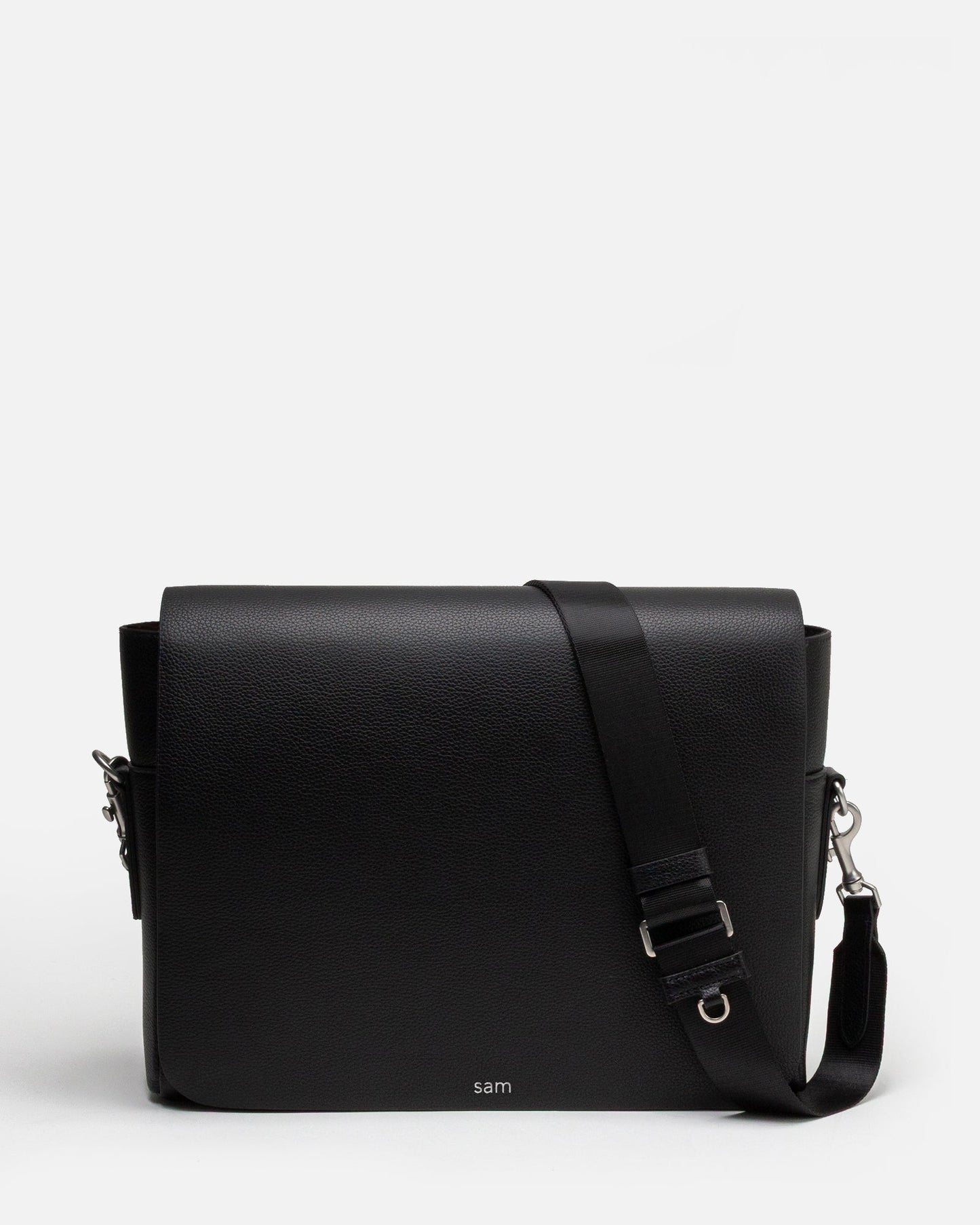 Image of Bags. Productname: Jude Messenger Bag Black in Black colour by brand - The Daily Edited