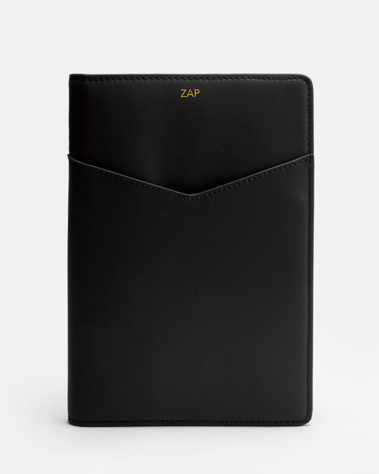 Image of Others. Productname: Zaphia A5 Notebook Cover Black in Black colour by brand - The Daily Edited