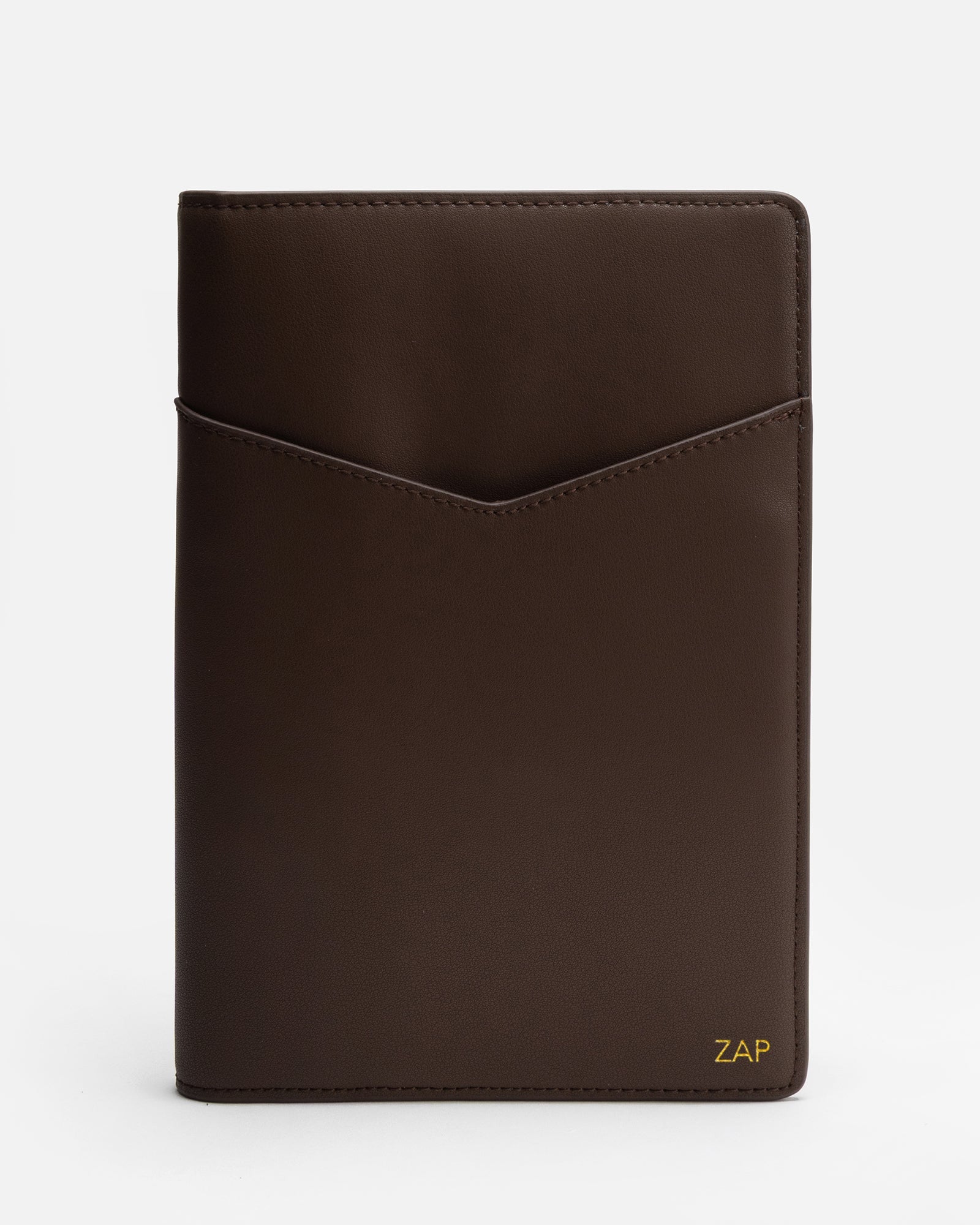 Image of Notebooks & Notepads. Product name - Zaphia A5 Notebook Cover Brown in Brown colour by brand - The Daily Edited