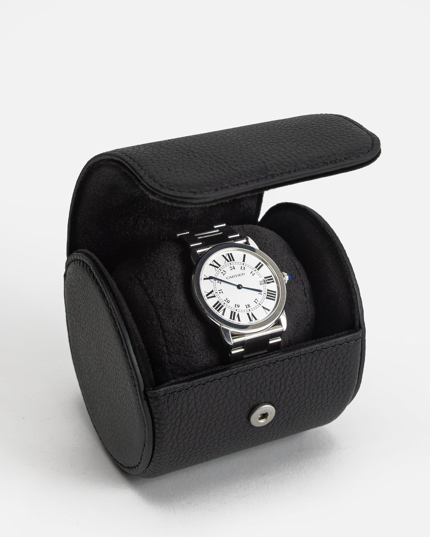 Image of Watches. Productname: The Daily Edited Jude Watch Roll Black in Black colour by brand - The Daily Edited