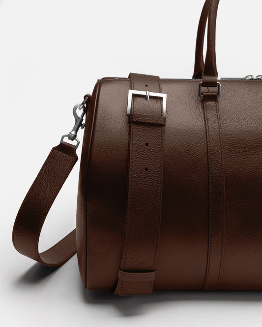 Image of Bags. Product name - Jude Weekend Bag Small Chestnut in Chestnut colour by brand - GROUP48