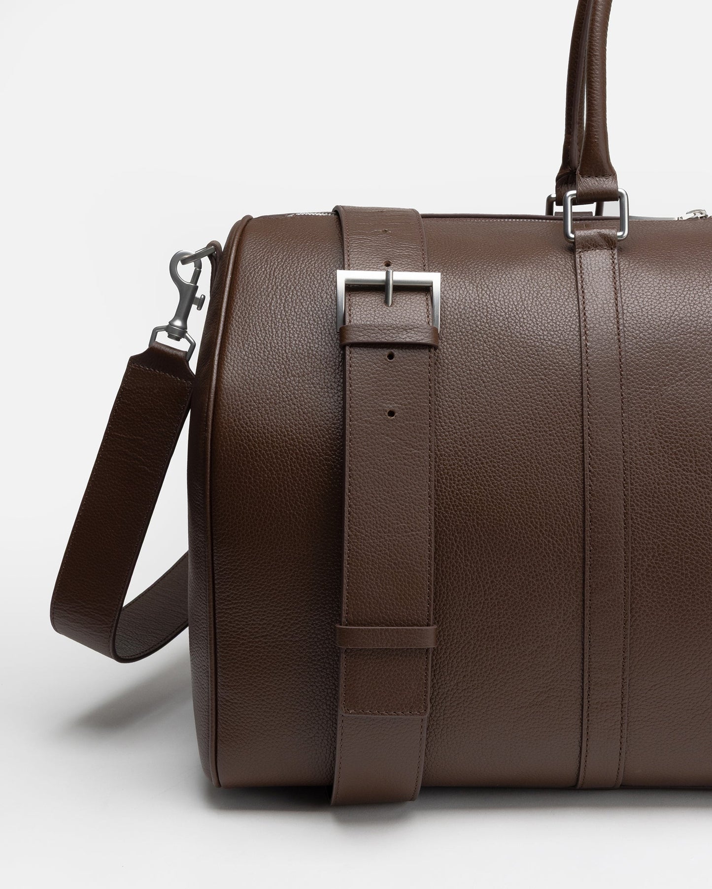 Image of Bags. Productname: Jude Weekend Bag Medium Chestnut in Chestnut colour by brand - The Daily Edited