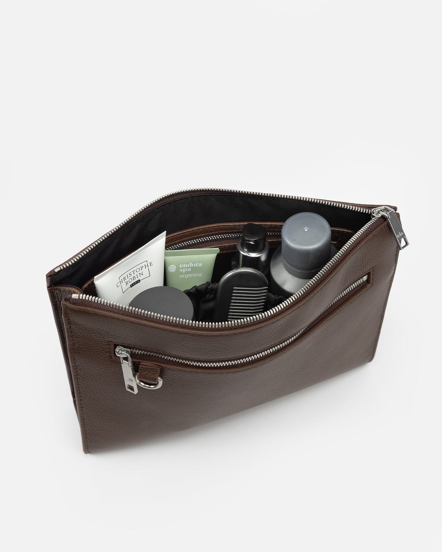 The Daily Edited Jude Travel Pouch Large (Chestnut)
