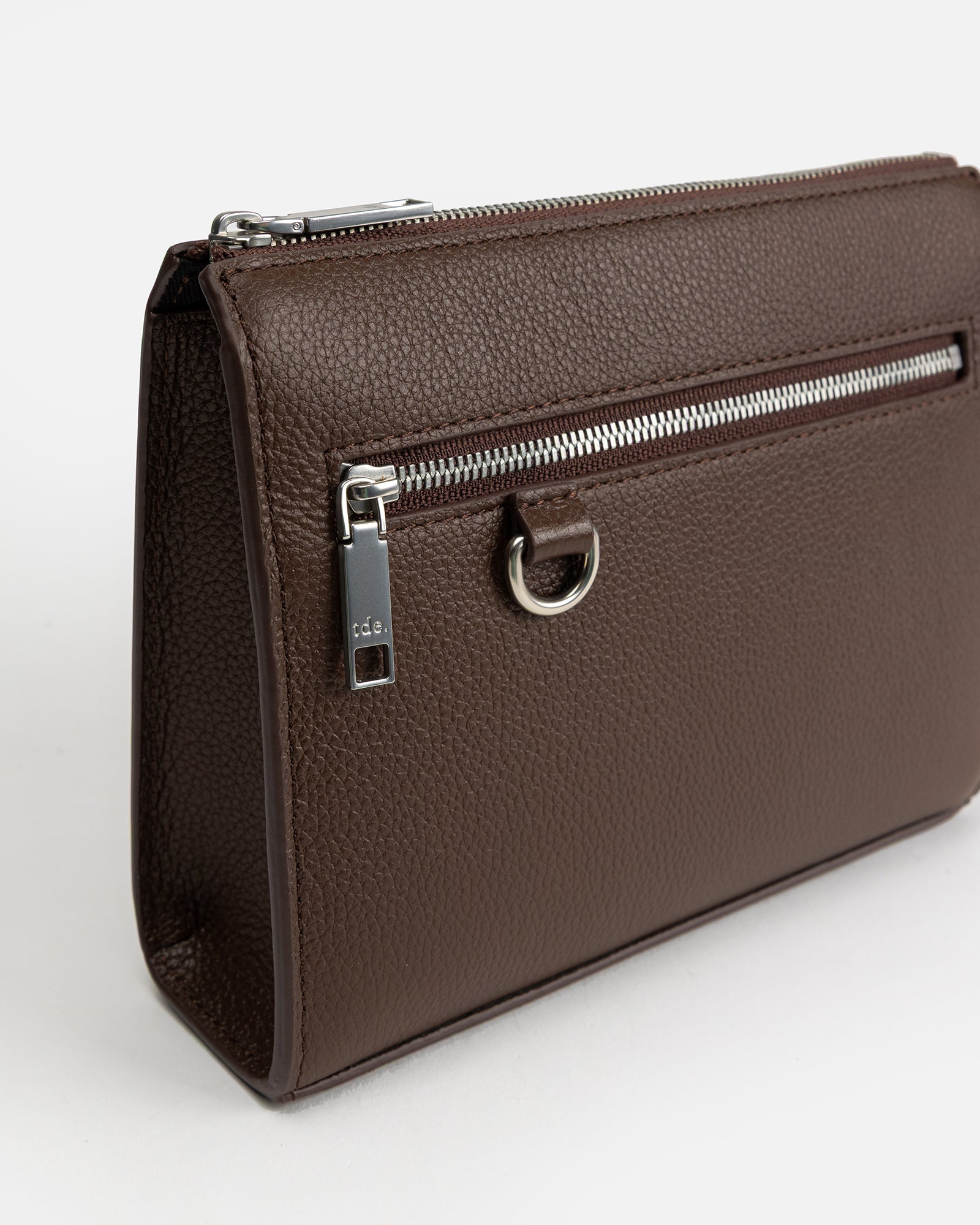 Image of Bags. Productname: The Daily Edited Jude Travel Pouch Small Chestnut in Chestnut colour by brand - The Daily Edited