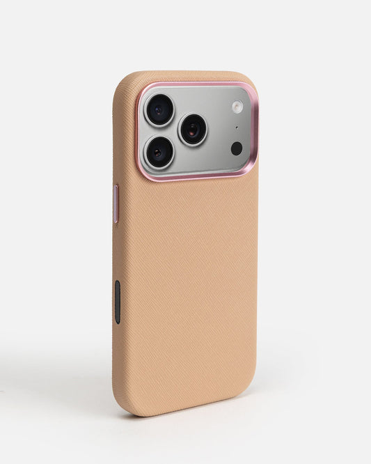 Image of Electronics Accessories. Productname: The Daily Edited iPhone 17 Pro Case Peach Blush in Blush colour by brand - The Daily Edited